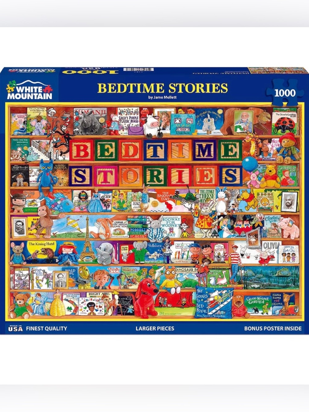 White Mountain 1000 Piece Jigsaw Puzzle ~Bundle 3/$20~ Bedtime Stories
